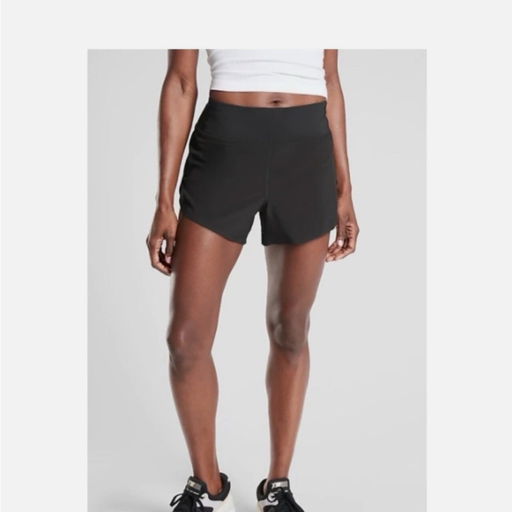 Athleta Run with it Black Athletic Shorts